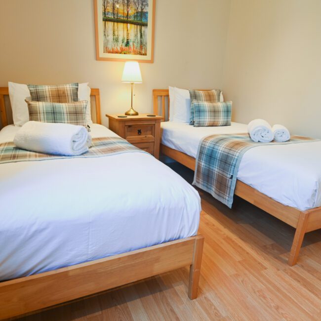 Our Staffa lodge has wooden floors throughout the cater for guests with mobility difficulties