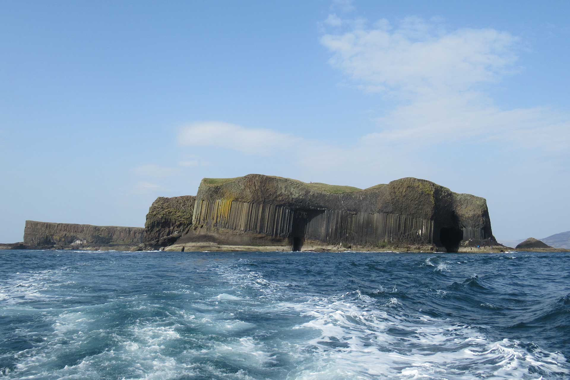 Explore the Hebridean Islands, like Staffa when you stay with us at Birchbrae Highland Lodges, nr Glencoe & Fort William